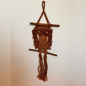 Vintage Owl Wall Hanging